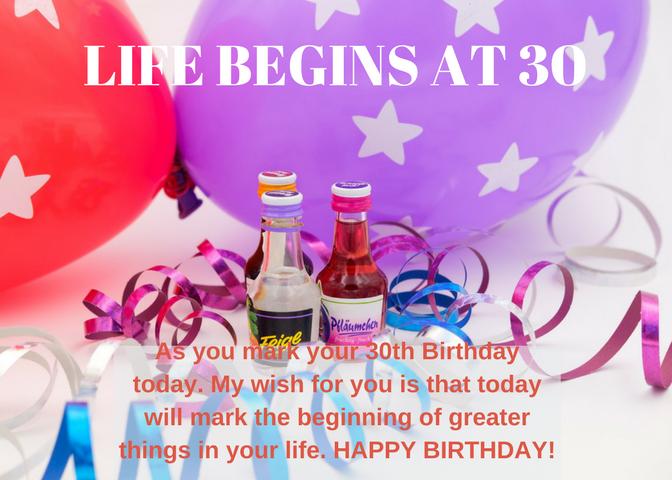 √ Quotes 30th Birthday Wishes
