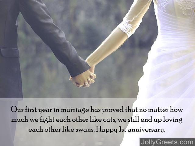 First Anniversary Wishes For Wife