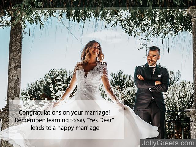 Funny Wedding Congratulations Messages